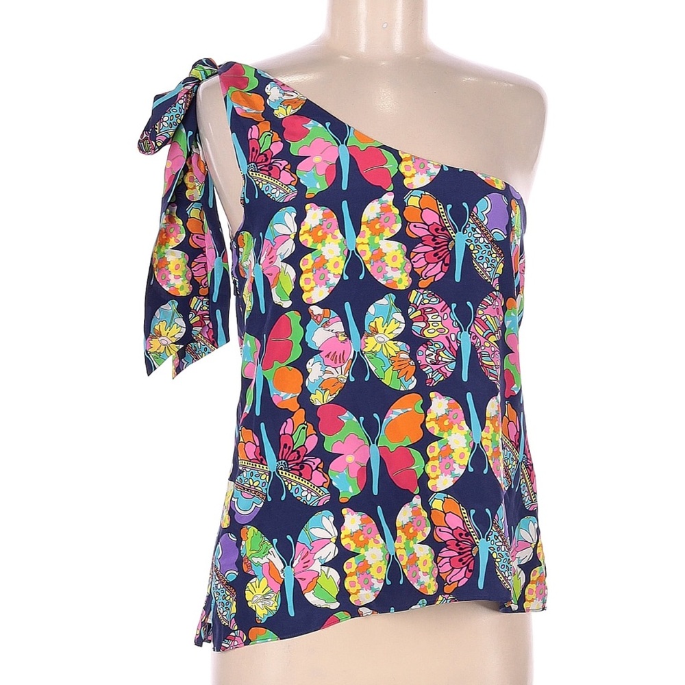 Lilly Pulitzer Floral One-Shoulder Top